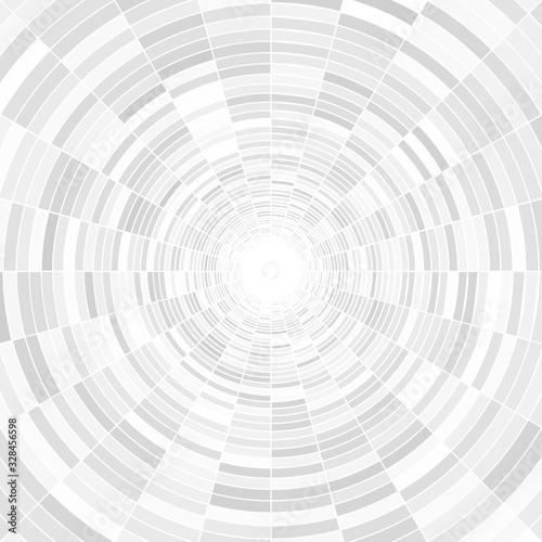 Abstract Grey And White Rings Background Template, Sector Blocks 