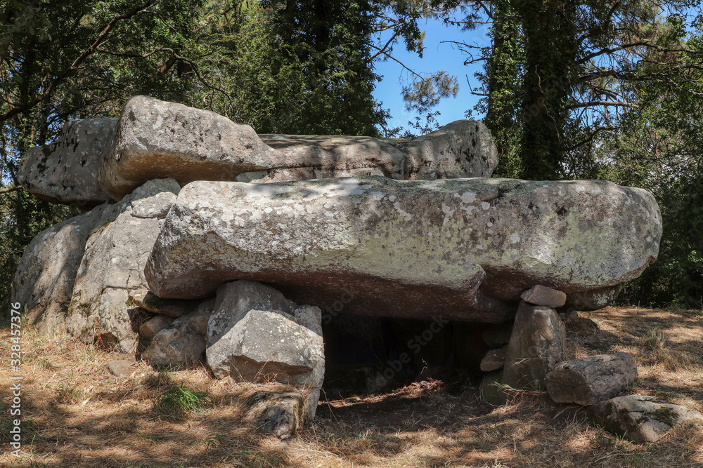 Dolmen de Roch-Feutet near Carnac in Britanny Dolmen de Roch-Feutet near Carnac in Britanny