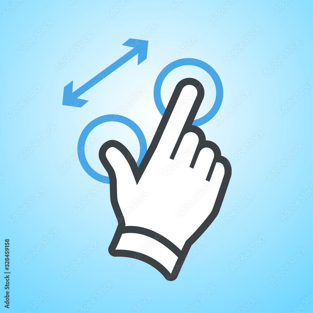 hand gesture icon hand gesture icon