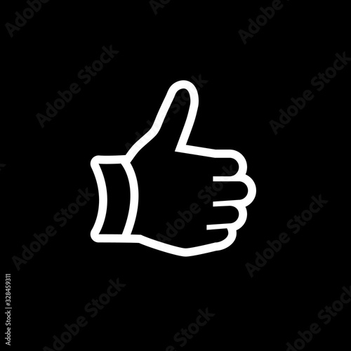 hand thumb up gesture icon