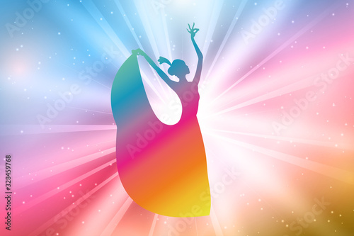 A Dancing Girl Silhouettes, Pavane