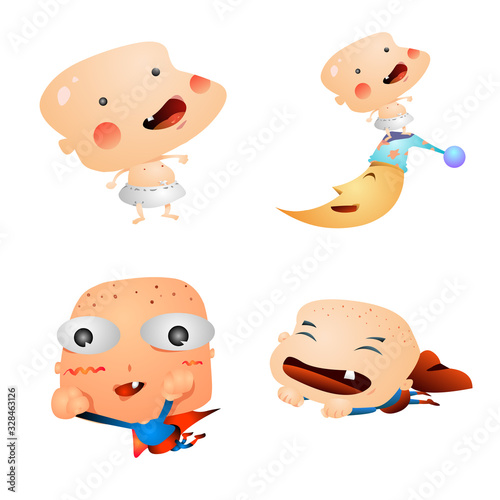 Gradation Comic Characters
