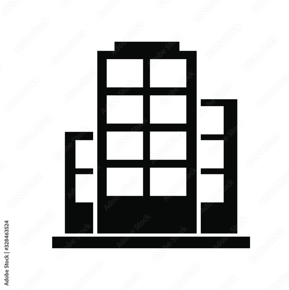 building icon on white background building icon on white background