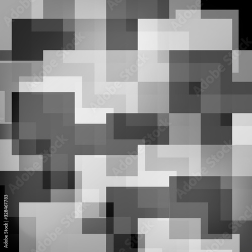 Abstract geometric black and white background, overlay effect, business style.