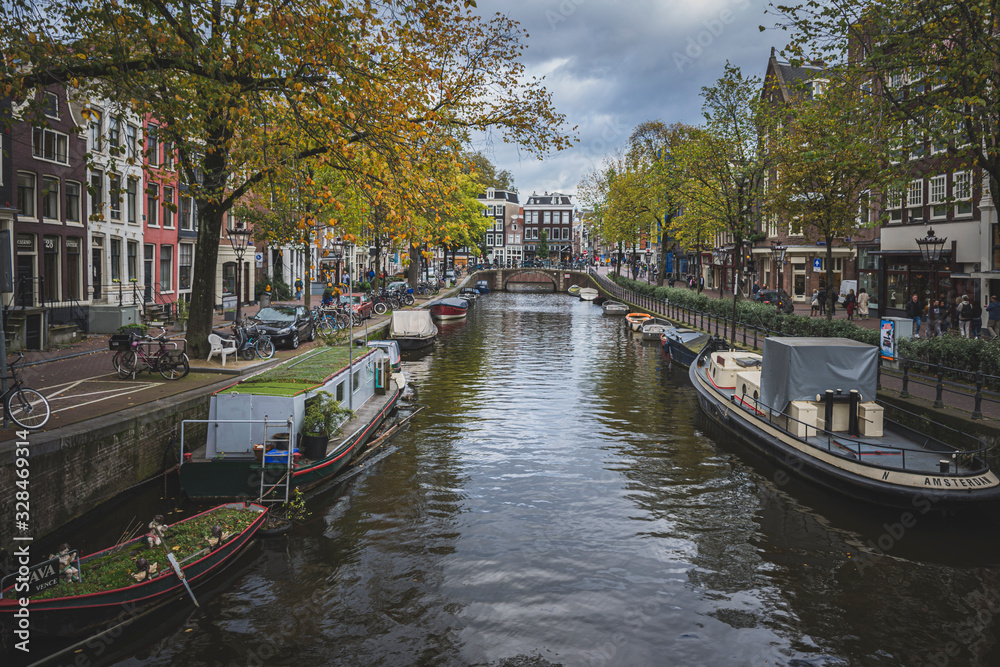 Cityscape of Amsterdam