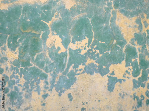 Blue cement wall background.