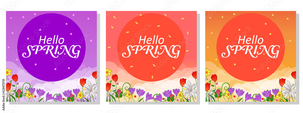 easter card. Spring card design illustration