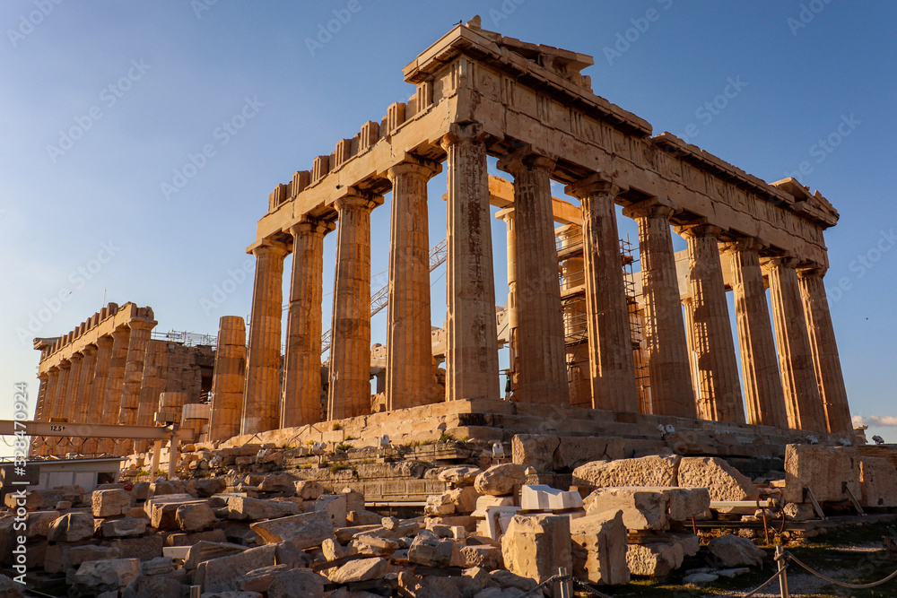 Parthenon of the Acropolis in Athens