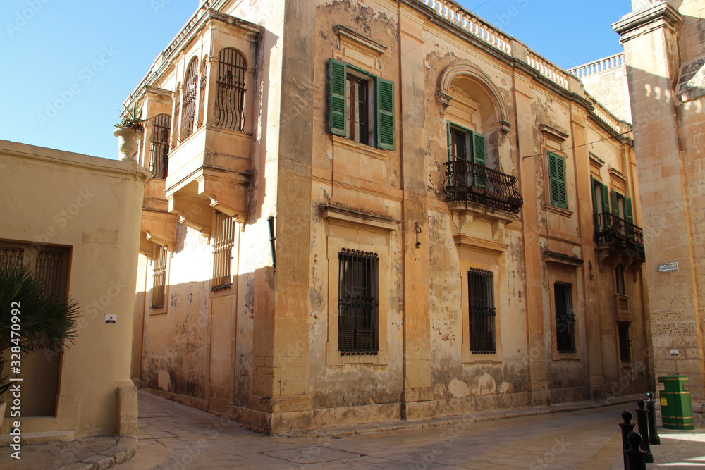 stone house in mdina in malta