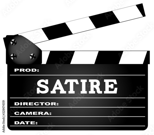 Satire Movie Clapperboard