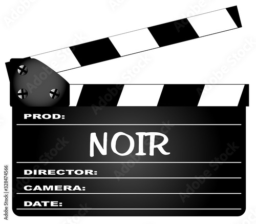 Noir Movie Clapperboard