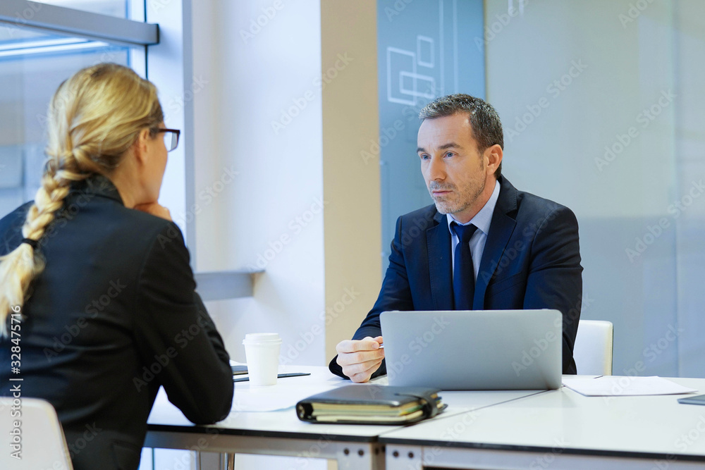 Executive woman having an interview for job position Executive woman having an interview for job position
