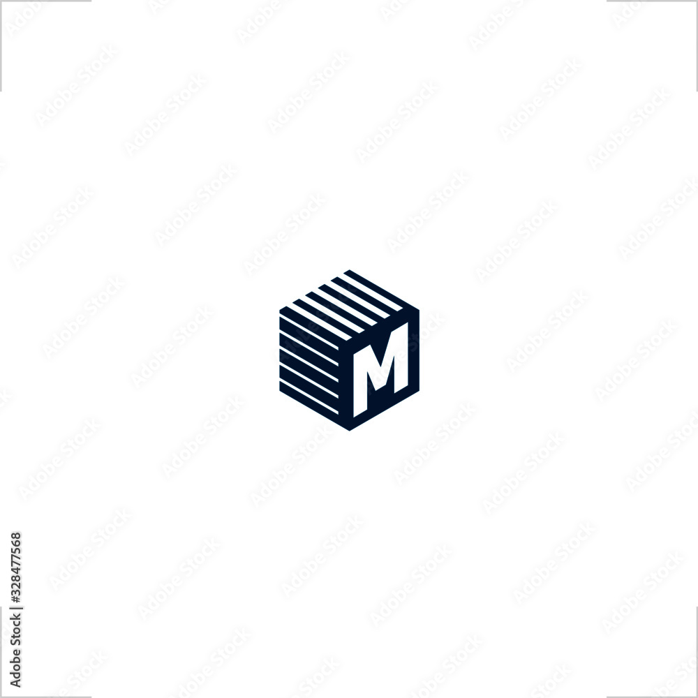 cube logo box delivery design cube logo box delivery design