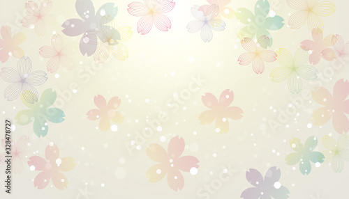 background illustration of cherry blossoms