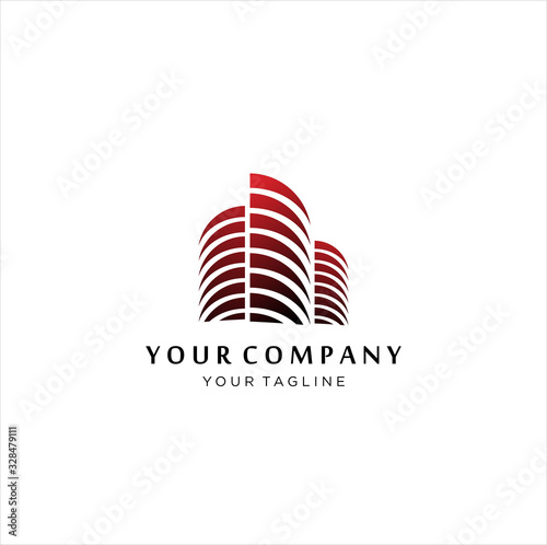 Real Estate Logo Design. Creative abstract real estate icon logo template, Creative Building Concept Logo Design Template,  logo design inspiration