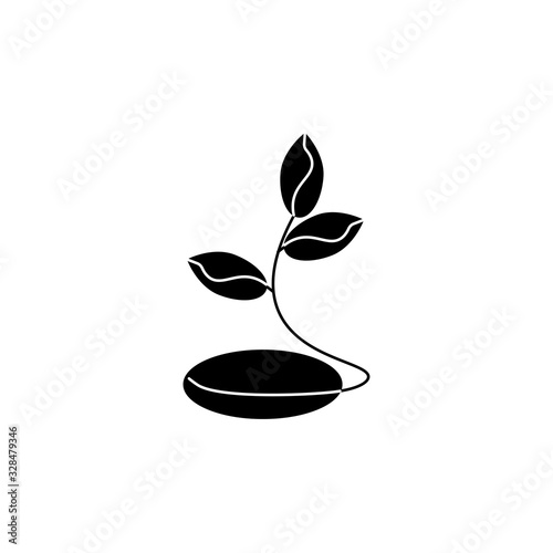 Scion of seed sign. simple icon eps ten