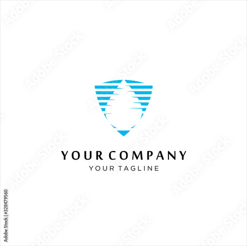 Waterproof Water Shield Logo Template