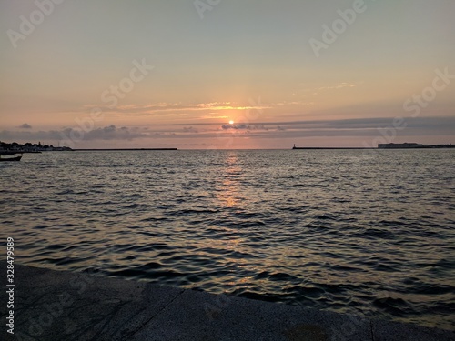 sunset at sea