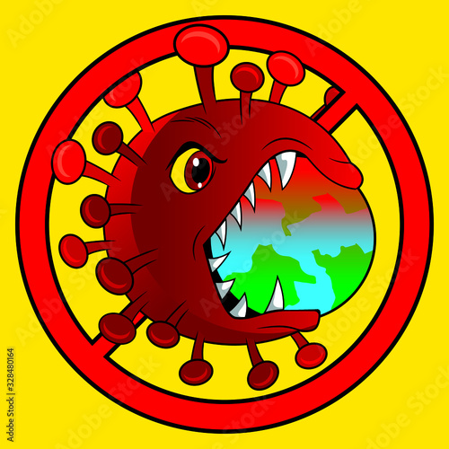 corona Covid-19 Threat the world infected