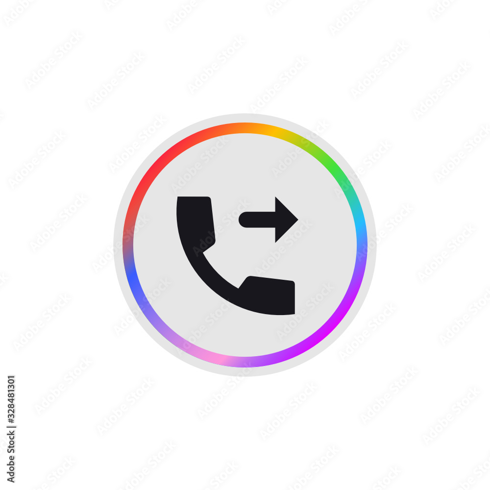 Outgoing Call - Modern App Button Outgoing Call - Modern App Button