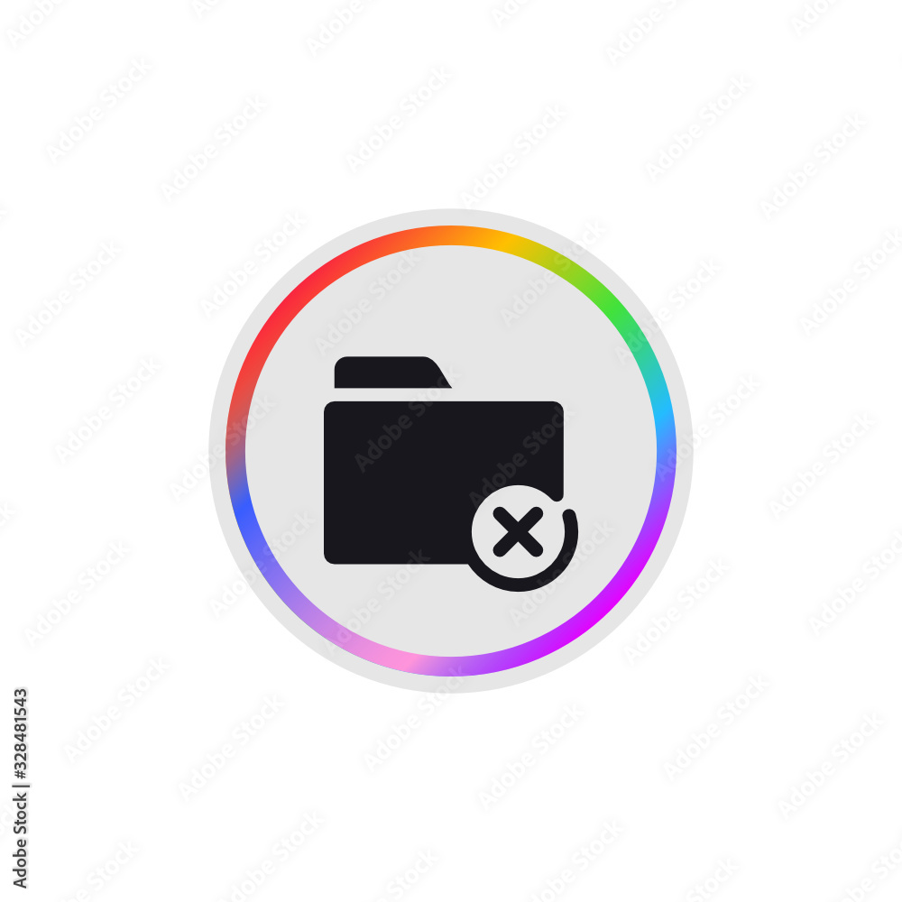 Delete Folder - Modern App Button Delete Folder - Modern App Button