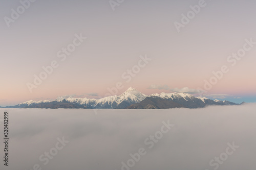 Majestic China Snow Mountain.Stunning Chinese natural landscape.Mountainous landscape.  © zhuxiaophotography