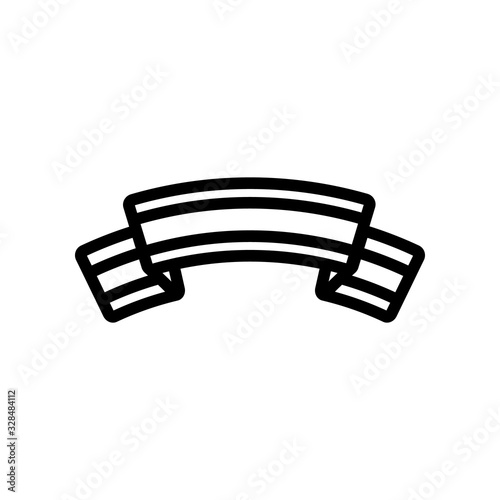 Scarf football fan icon vector. Thin line sign. Isolated contour symbol illustration