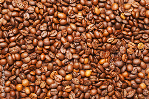 Many coffee beans as background © Pixel-Shot
