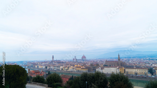 panorama of the city of firenze in italy