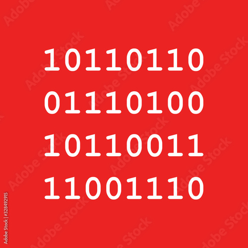 Binärcode und Hintergrund
