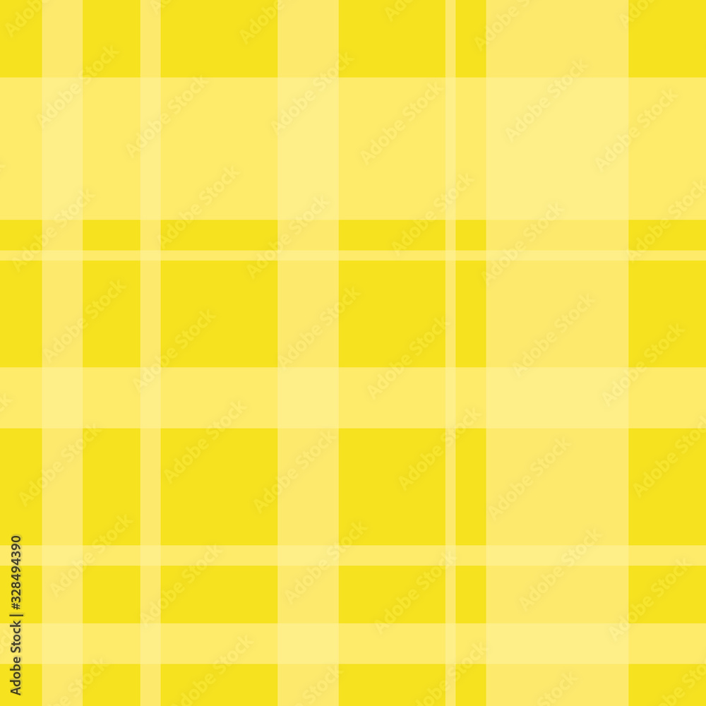 Seamless pattern in awesome bright yellow colors for plaid, fabric, textile, clothes, tablecloth and other things. Vector image.