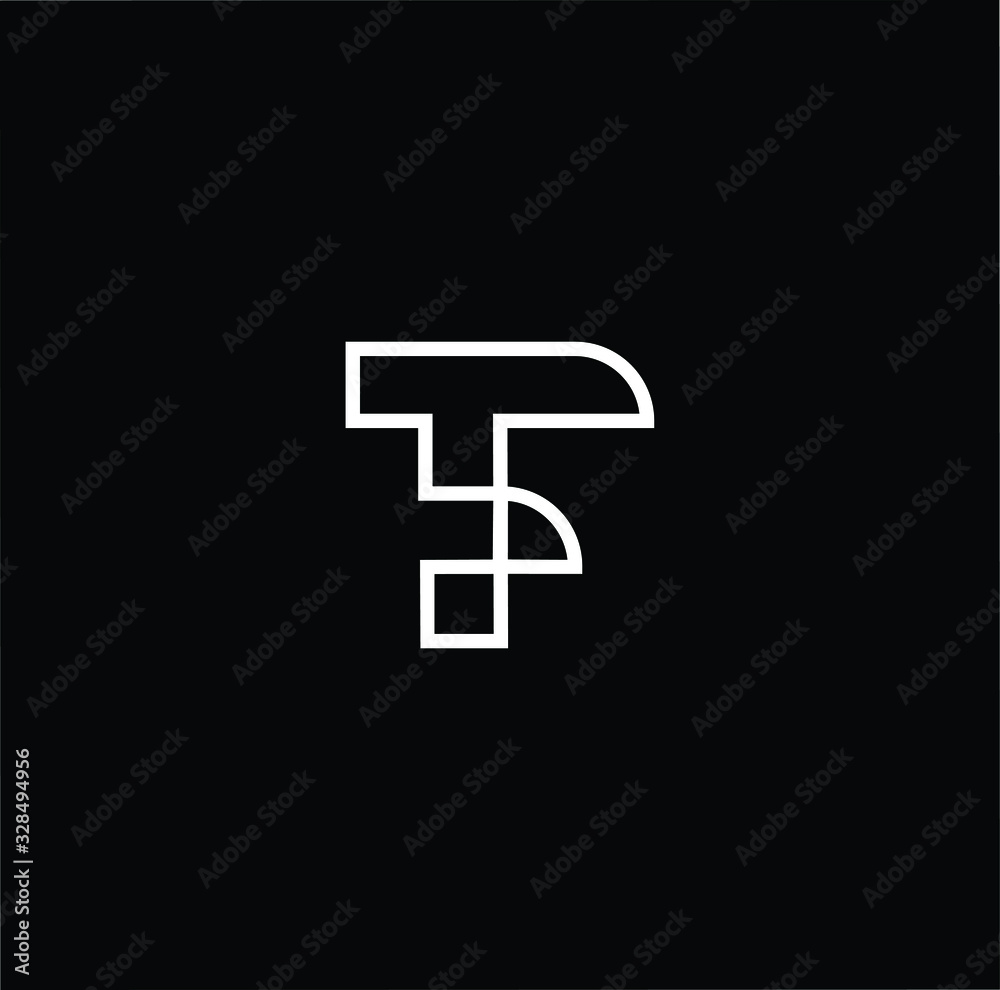 Initial based modern and minimal Logo. TF FT letter trendy fonts monogram icon symbol. Universal professional elegant luxury alphabet vector design Initial based modern and minimal Logo. TF FT letter trendy fonts monogram icon symbol. Universal professional elegant luxury alphabet vector design