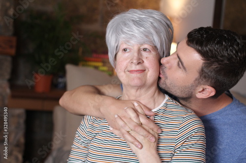 Couple with a considerable age difference  photo