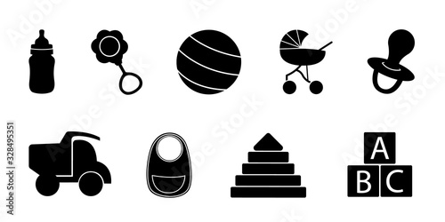 Toys Icons Set 
