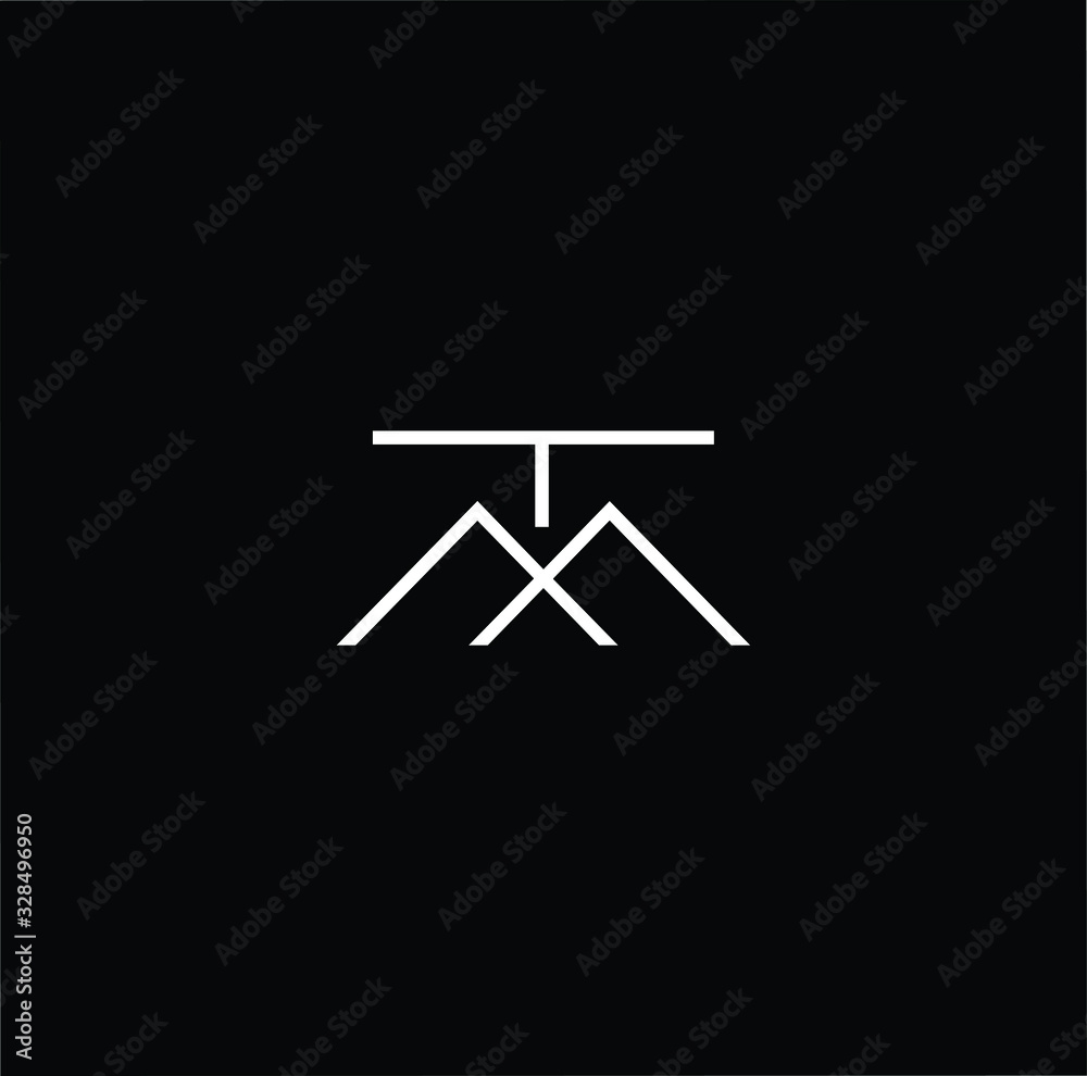 Initial based modern and minimal Logo. TM MT letter trendy fonts monogram icon symbol. Universal professional elegant luxury alphabet vector design Initial based modern and minimal Logo. TM MT letter trendy fonts monogram icon symbol. Universal professional elegant luxury alphabet vector design