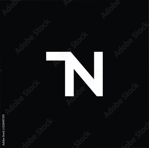 Initial based modern and minimal Logo. TN NT letter trendy fonts monogram icon symbol. Universal professional elegant luxury alphabet vector design