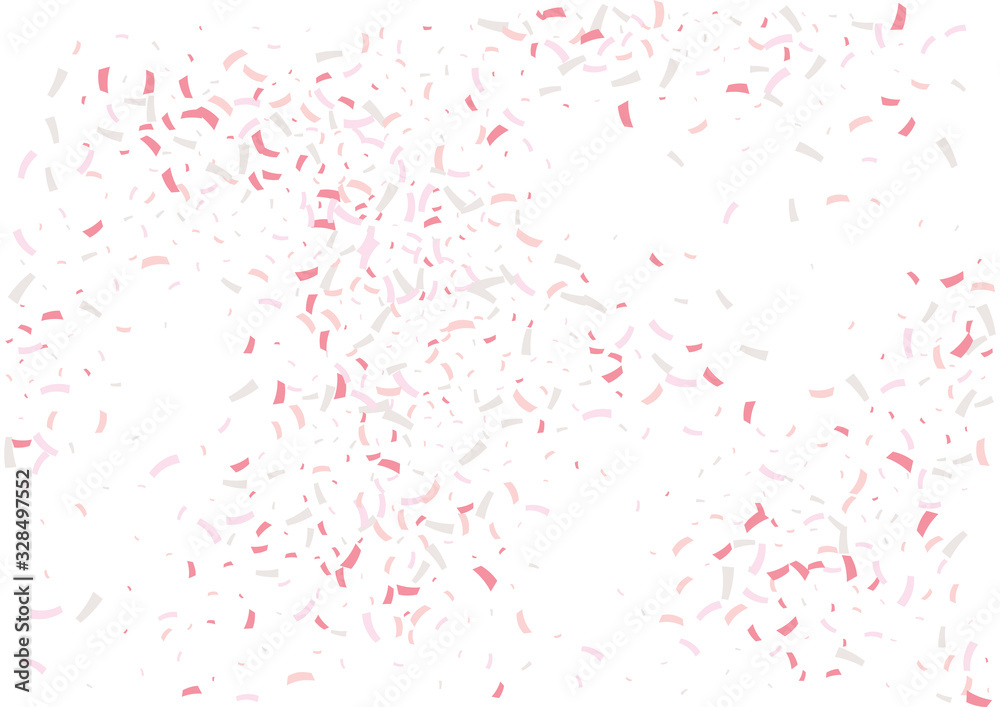 Festive color ribbon confetti background. Abstract frame confetti texture for holiday, postcard, poster, website, carnivals, birthday and children's parties. Cover confetti mock-up. Wedding card