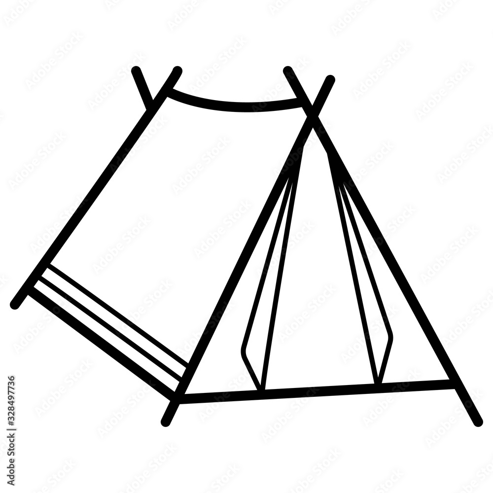 Tourist tent icon vector illustration Tourist tent icon vector illustration