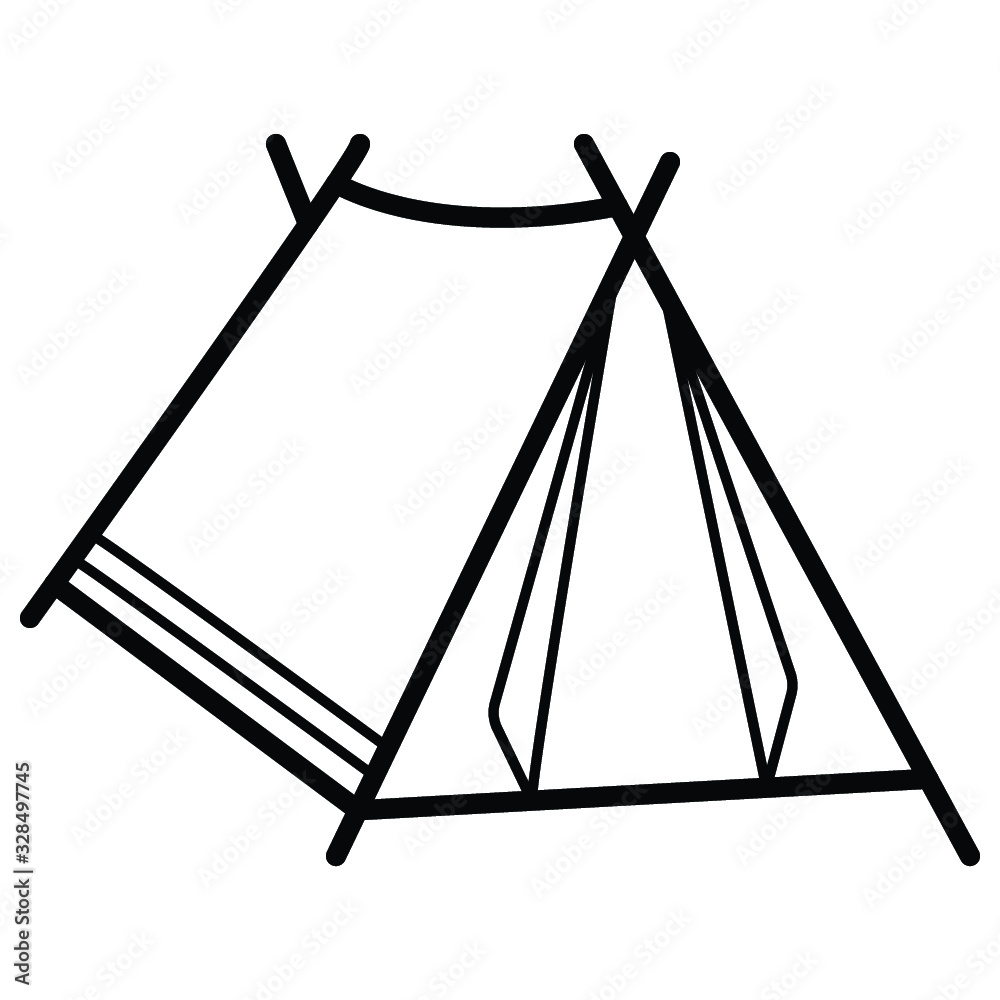 Tourist tent icon vector illustration Tourist tent icon vector illustration