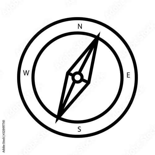 Compass icon vector illustration photo