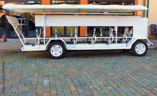 Partybus beer bike on the street