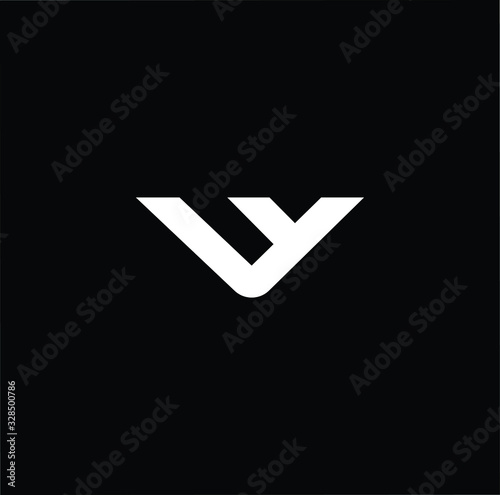 Initial based modern and minimal Logo. F VY YV letter trendy fonts monogram icon symbol. Universal professional elegant luxury alphabet vector design