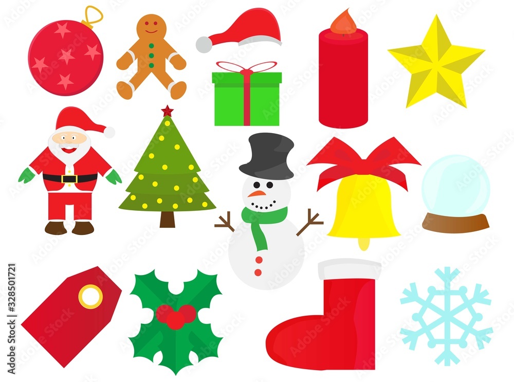 Christmas elements and decoration vector design Christmas elements and decoration vector design