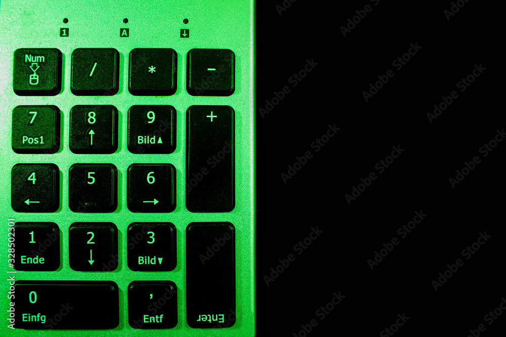 Close up view of computer keyboard with upside down enter key or button. Technical concept for computer doing the opposite that you want