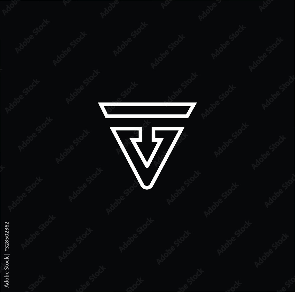 Initial based modern and minimal Logo. VT TV letter trendy fonts monogram icon symbol. Universal professional elegant luxury alphabet vector design Initial based modern and minimal Logo. VT TV letter trendy fonts monogram icon symbol. Universal professional elegant luxury alphabet vector design