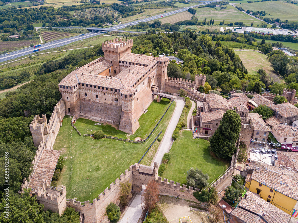 Fototapeta premium Medieval village of Gradara, Italy