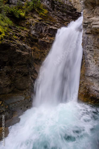 Johnston Canyon waterfall  Banff  Alberta Kanada travel destination