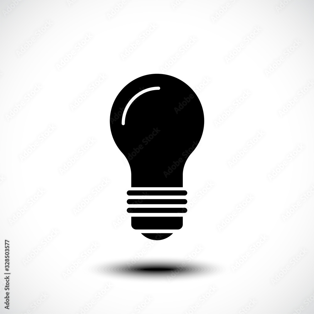 Light bulb icon. Vector illustration Light bulb icon. Vector illustration