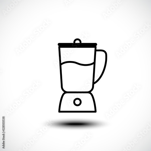 Kitchen blender line icon. Vector illustration