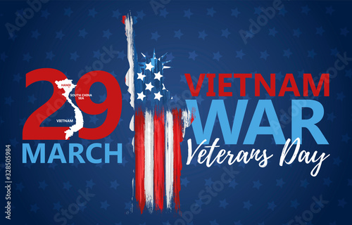 National vietnam war veterans day banner